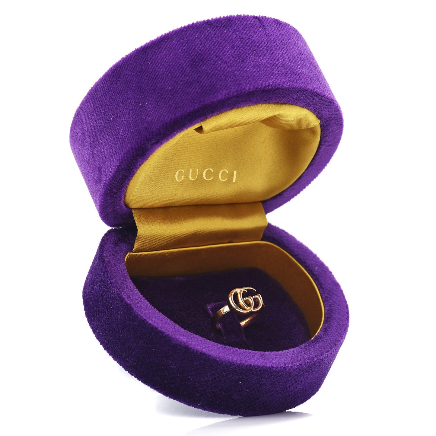18K Yellow Gold Running GG Ring 49 5