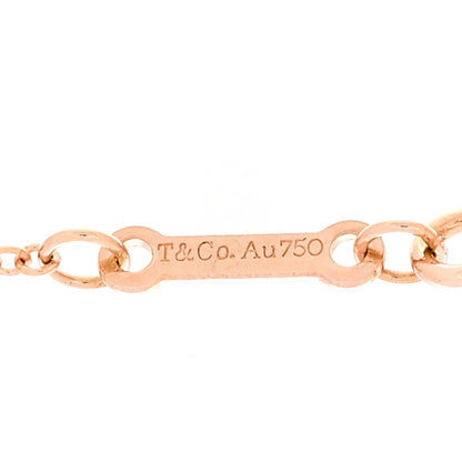 Tiffany 18K Rose Gold Paloma Picasso Heart and Arrow Pendant Necklace 7 of 7