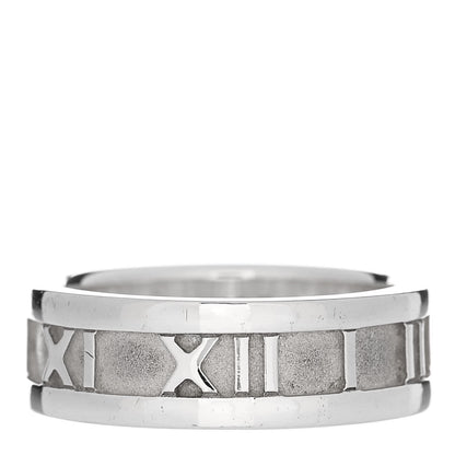 Tiffany Sterling Silver Atlas Ring 51 5.75 1 of 5