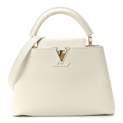 Louis Vuitton Taurillon Capucines BB Blanc Casse 1 of 9