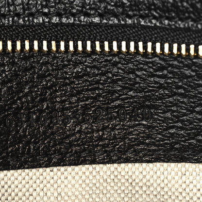 Gucci Jacquard Black Denim GG Monogram Medium Ophidia Shopping Tote Black Ivory 7 of 9