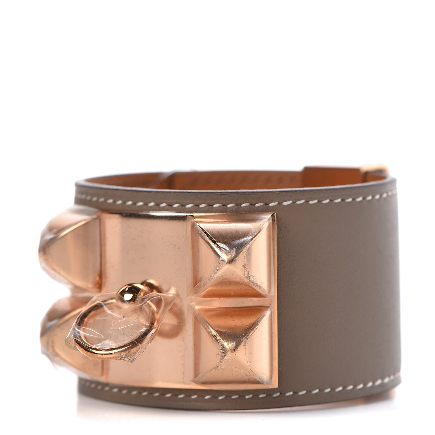 Hermes Swift Collier De Chien CDC Bracelet T2 Etoupe 1 of 7