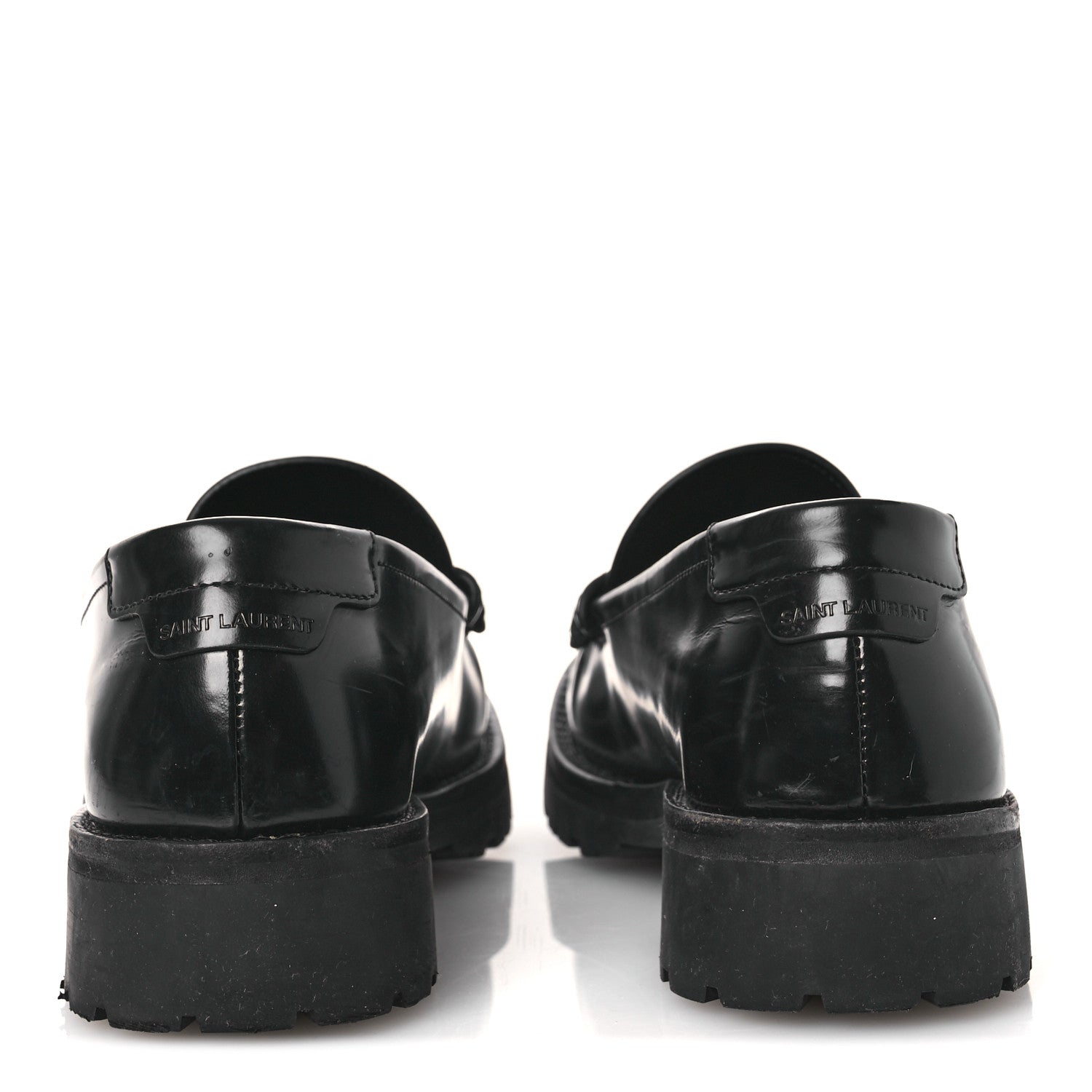Saint Laurent Patent Tribute 75 Platform Sandals 39 Black 12 of 24