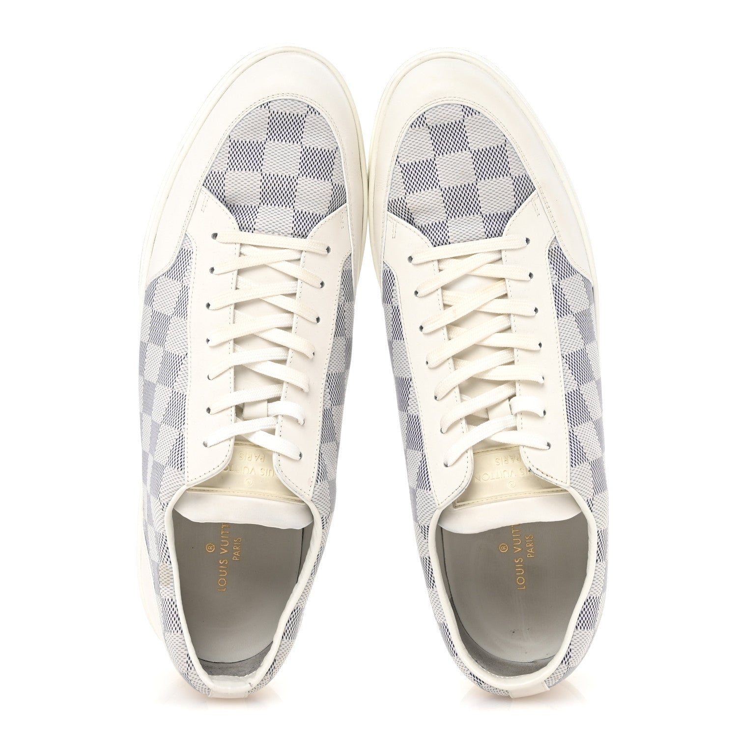 Louis Vuitton Damier Azur Mens Sneakers 11 White 2 of 9