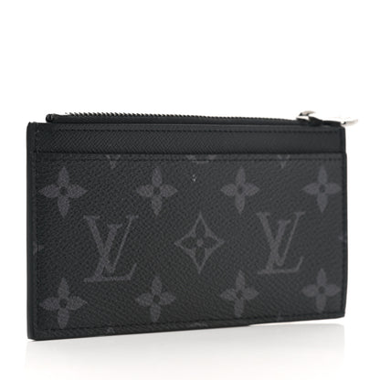 Louis Vuitton Reverse Monogram Eclipse Taiga Coin Card Holder 3 of 7