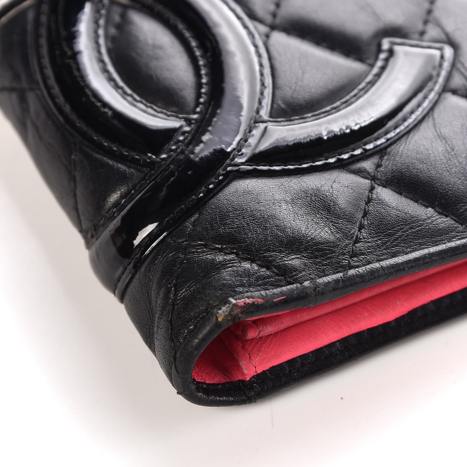 Chanel Calfskin Quilted Cambon Yen Wallet Black 13 of 14