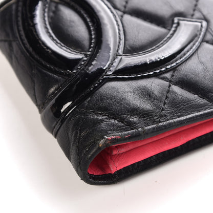 Chanel Calfskin Quilted Cambon Yen Wallet Black 13 of 14