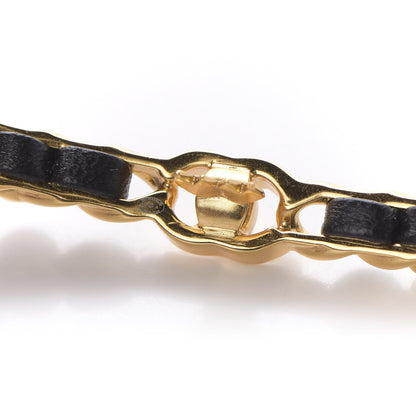 Chanel Pearl Lambskin CC More Is More Hair Clip Black Gold 3 of 4