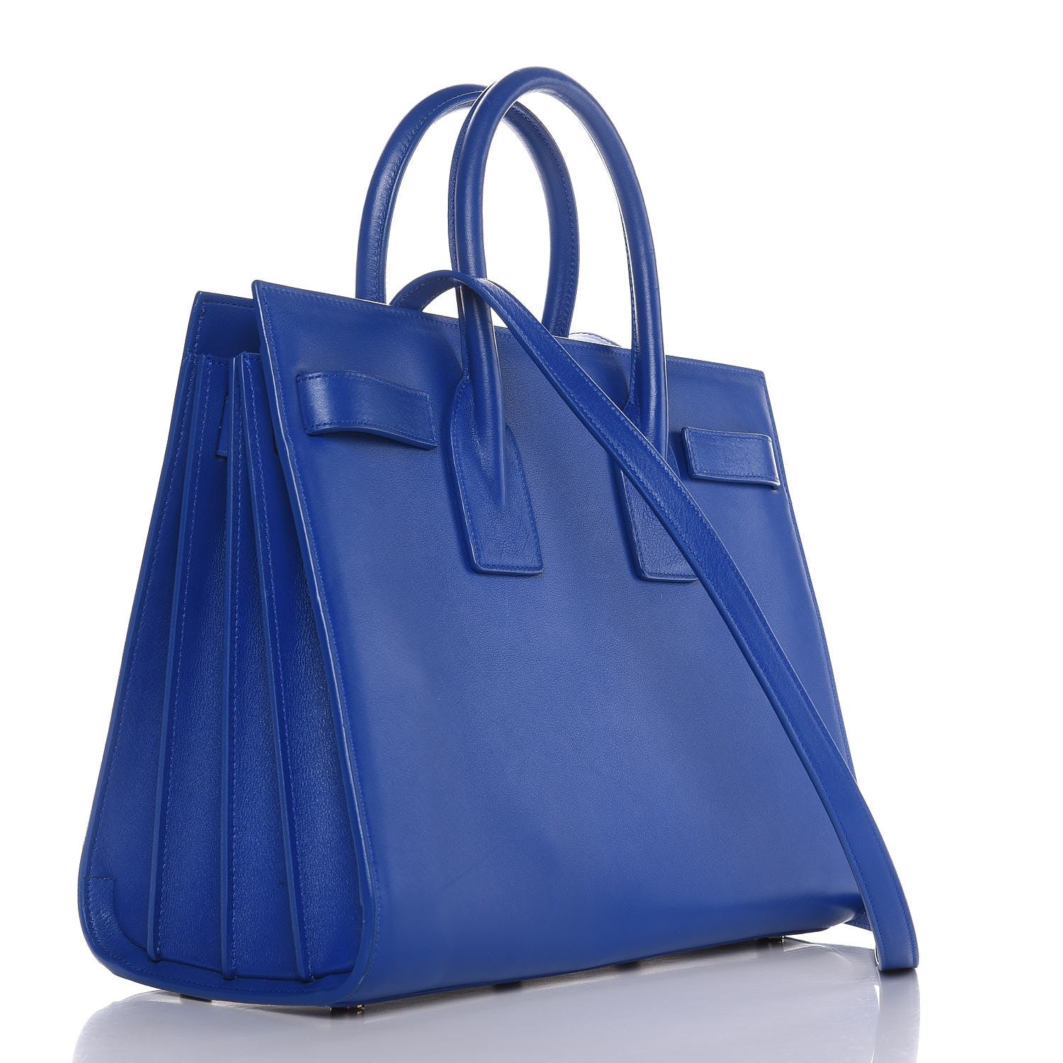 Saint Laurent Calfskin Small Sac De Jour Blue Majorelle 3 of 8