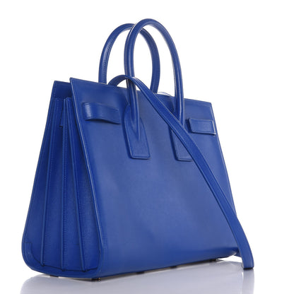 Saint Laurent Calfskin Small Sac De Jour Blue Majorelle 3 of 8