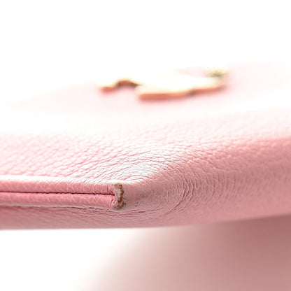 Chanel Goatskin CC Card Holder Pink 10 of 13