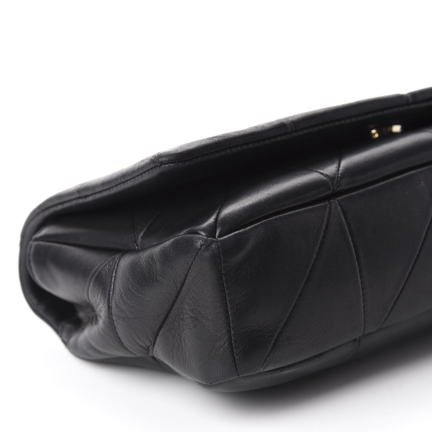 Lambskin Patchwork Monogram Medium Jamie Black