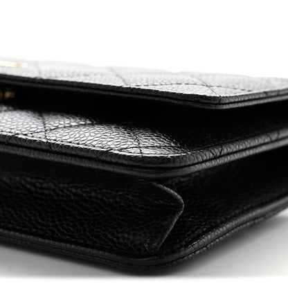 Chanel Caviar Quilted Wallet on Chain WOC Black 11 of 13