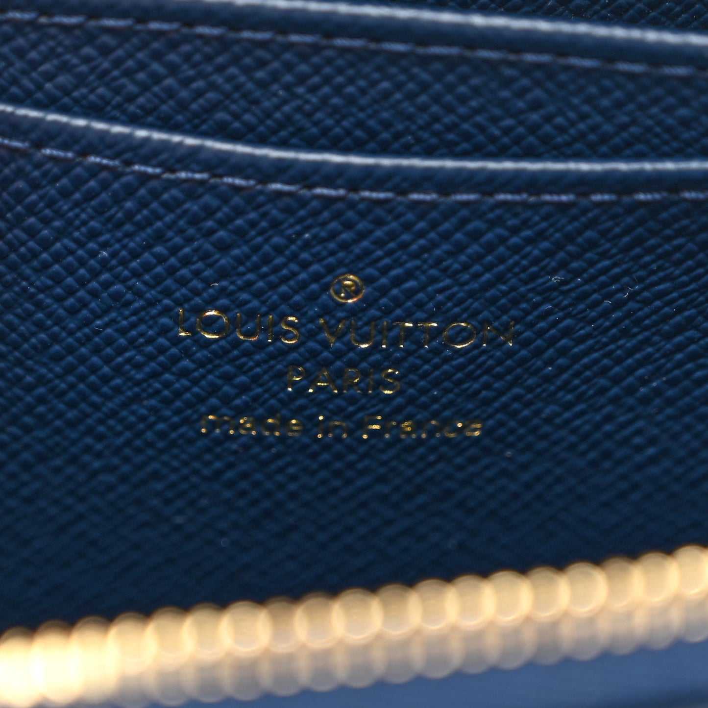 Denim Monogram Jacquard Zippy Coin Purse Bleu