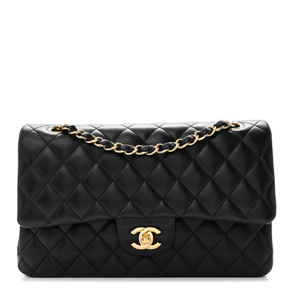 Chanel Lambskin Quilted Medium Double Flap Black 1 of 10