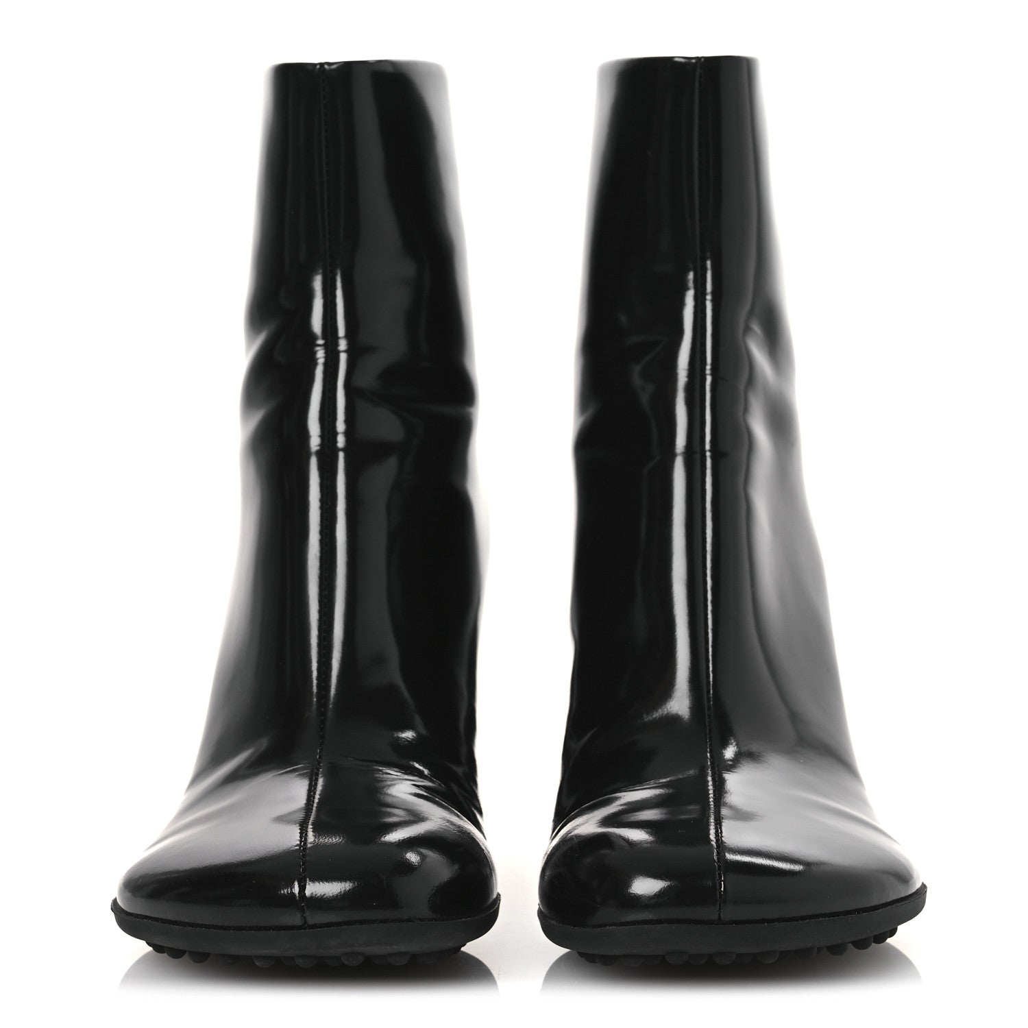 Bottega Veneta Patent Lambskin Atomic Boots 37 Black 3 of 11