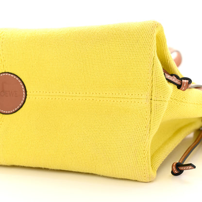 Loewe Canvas Calfskin Cushion Tote Yellow 9 of 13