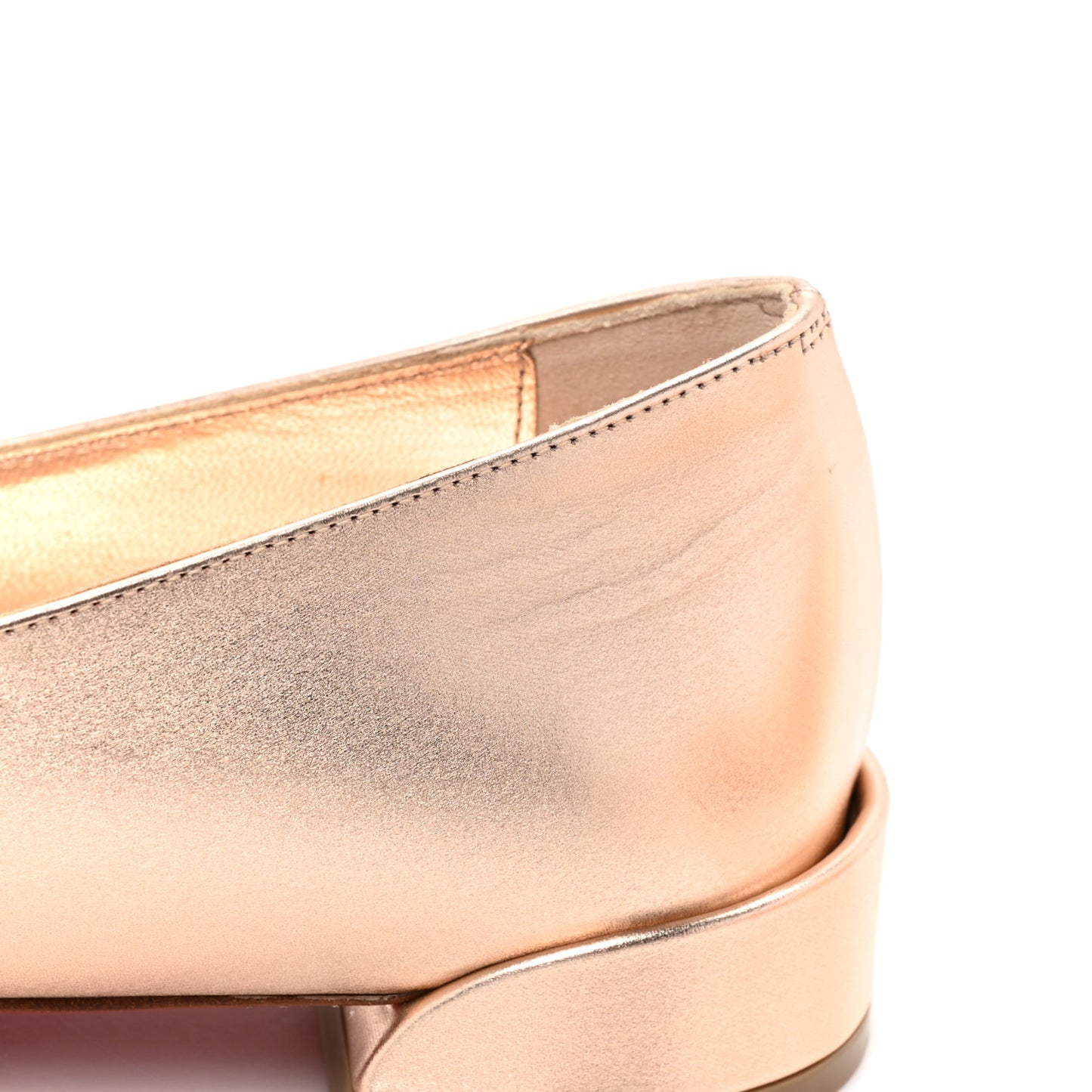 Nappa Metallic Sweet Jane Flats 38.5 Beige