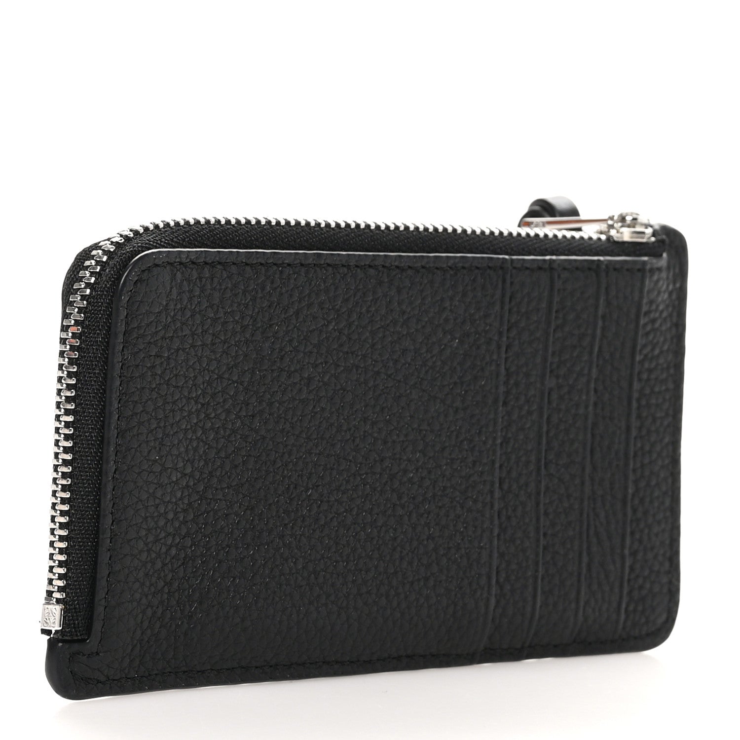 Loewe Soft Grained Calfskin Coin Card Holder Black 3 of 9