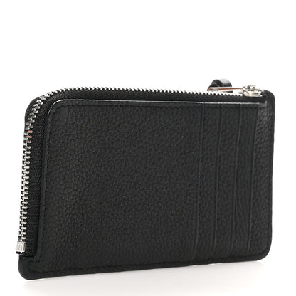 Loewe Soft Grained Calfskin Coin Card Holder Black 3 of 9