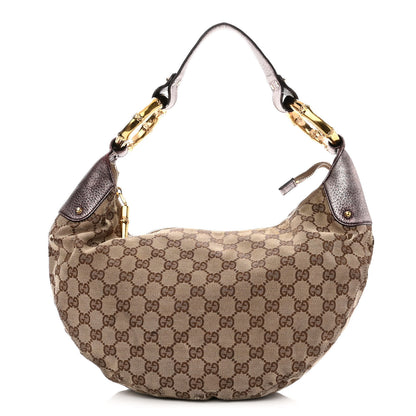 Gucci Monogram Bamboo Ring Hobo Aubergine 1 of 16