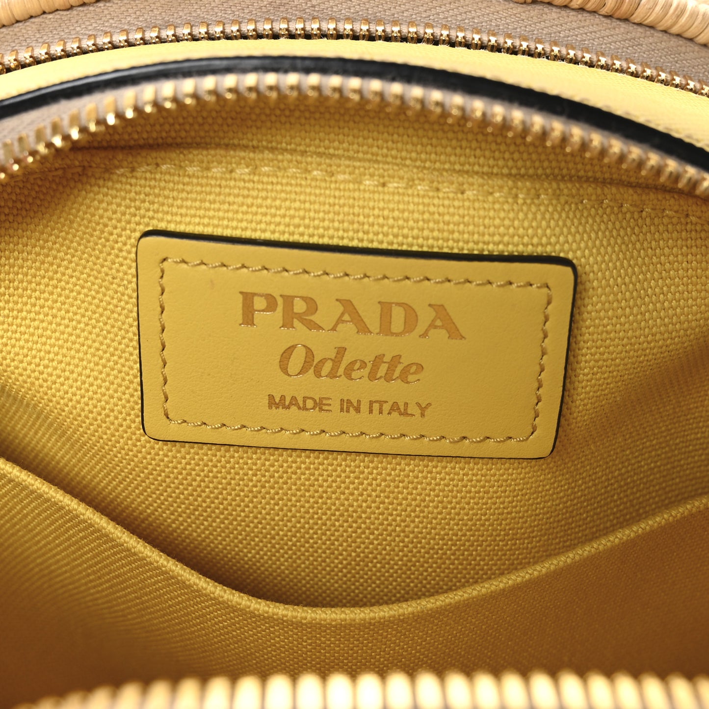 Wicker Saffiano Midolino Odette Top Handle Bag Naturale Sol