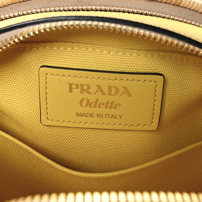 Prada Wicker Saffiano Midolino Odette Top Handle Bag Naturale Sol 7 of 11