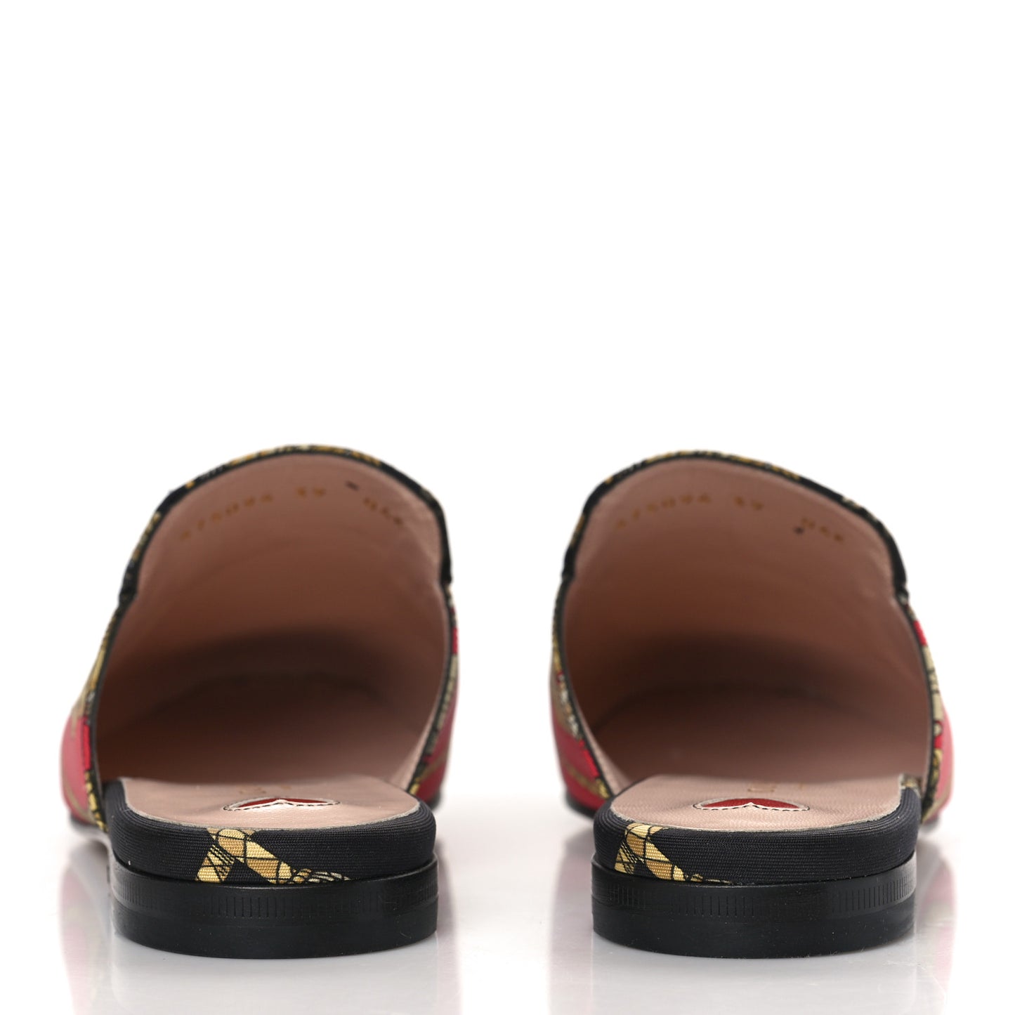 Twill Flora Womens Princetown Slippers 39 Red Black