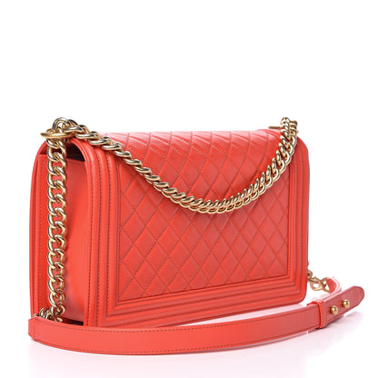 Chanel Calfskin Quilted New Medium Boy Flap Red 3 of 13