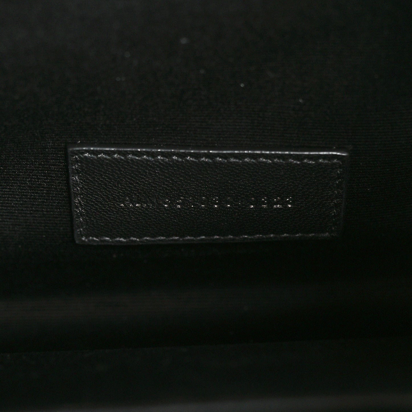 Grain De Poudre Textured Mixed Matelasse Triquilt Monogram Clutch Black