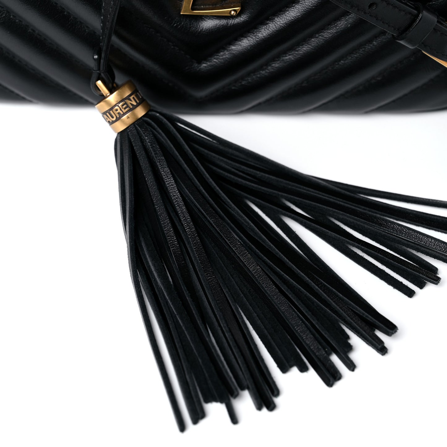 Calfskin Matelasse Monogram Lou Camera Bag Black
