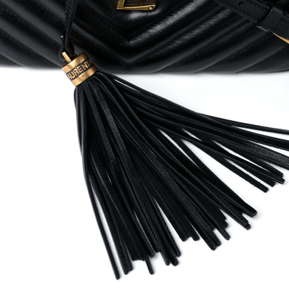 Saint Laurent Calfskin Matelasse Monogram Lou Camera Bag Black 13 of 16