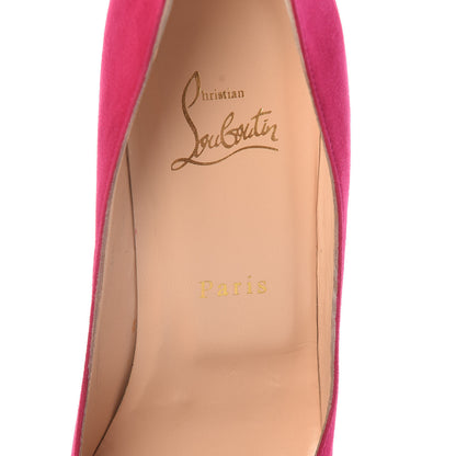 Christian Louboutin Veau Velours You You 85 Pumps 39 Dark Pink 6 of 12