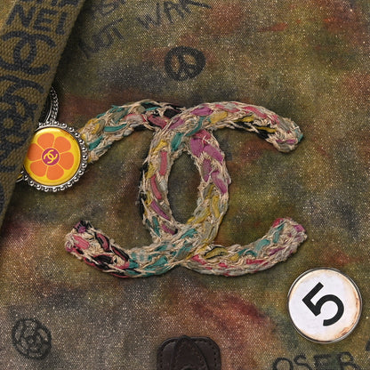 Chanel Washed Toile Graffiti On The Pavements Messenger Khaki Multicolor 8 of 10