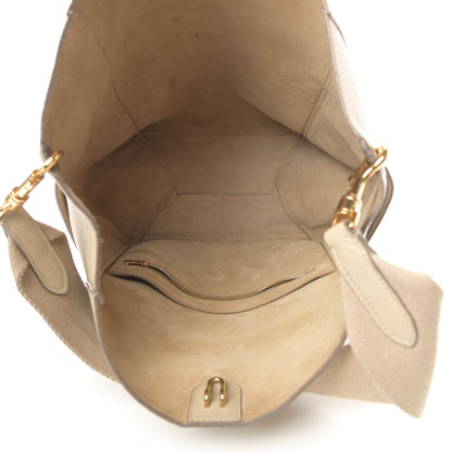 Celine Soft Grained Calfskin Sangle Bucket Bag Dune 5 of 13