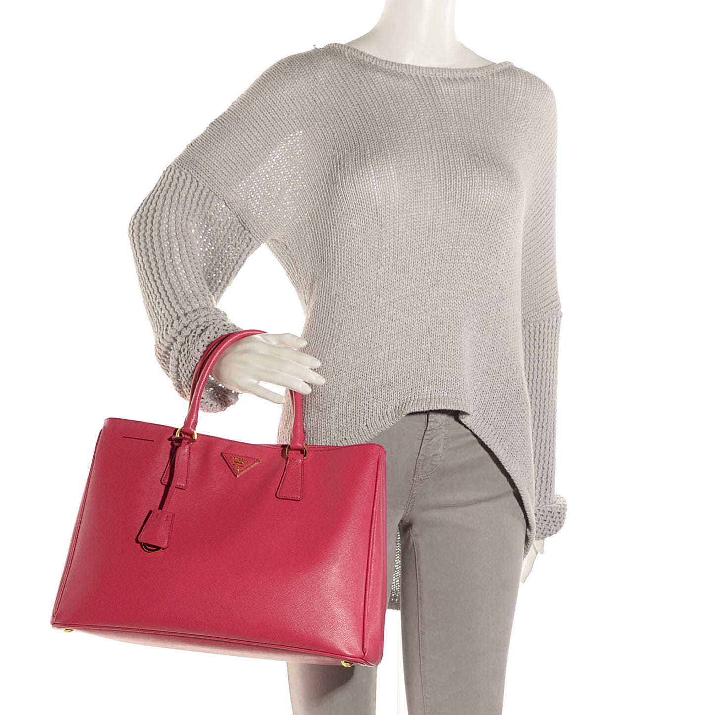 Saffiano Lux Large Tote Peonia