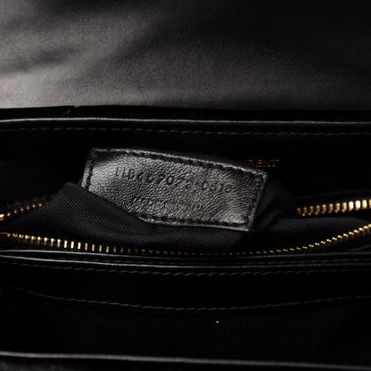 Saint Laurent Velvet Y Quilted Monogram Toy Loulou Chain Satchel French Black 10 of 13