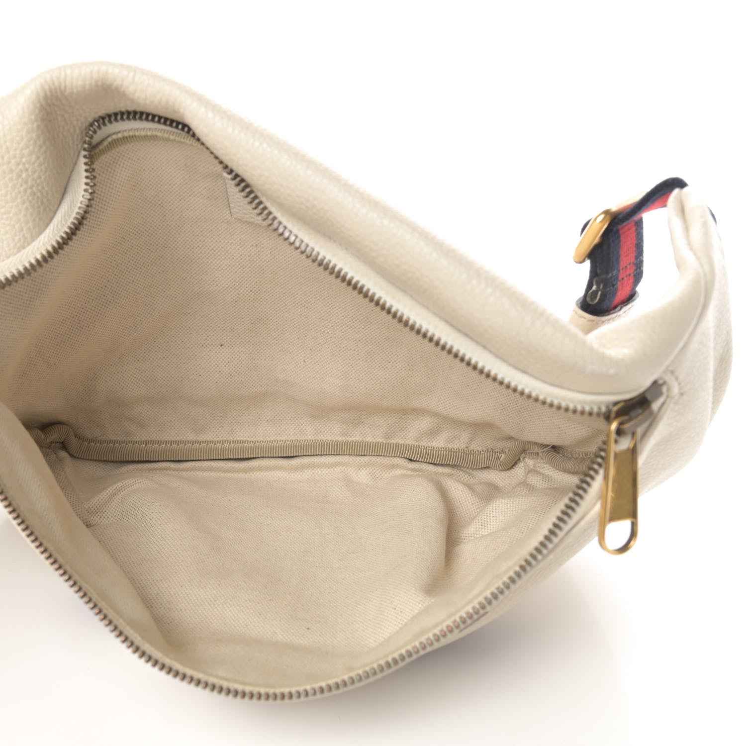 Gucci Grained Calfskin Logo Belt Bag White 5 of 12