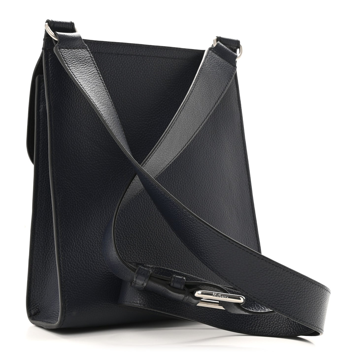 Small Classic Grain Calfskin Antony Messenger Crossbody Night Sky