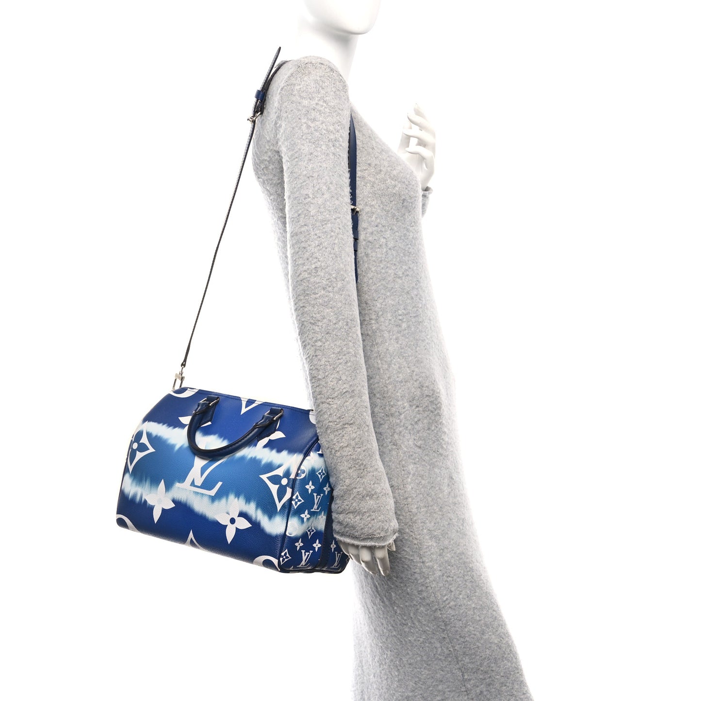 Monogram Escale Speedy Bandouliere 30 Blue