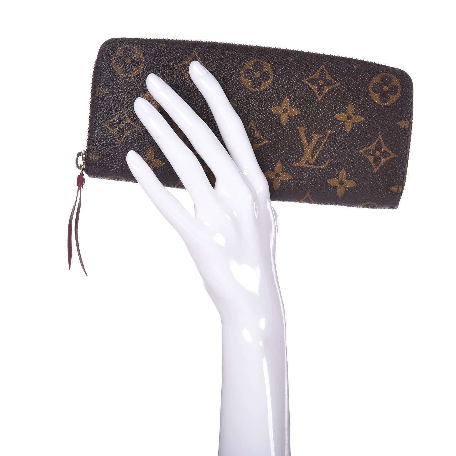 Louis Vuitton Monogram Clemence Wallet Fuchsia 2 of 9