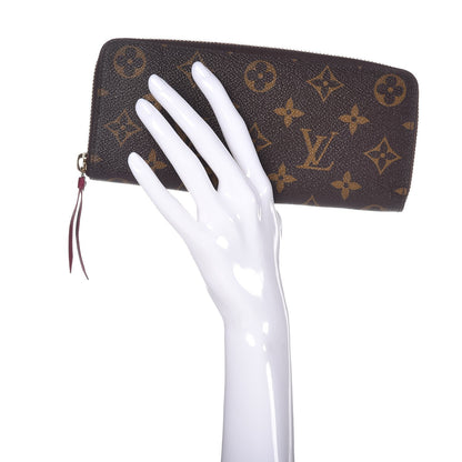 Louis Vuitton Monogram Clemence Wallet Fuchsia 2 of 9