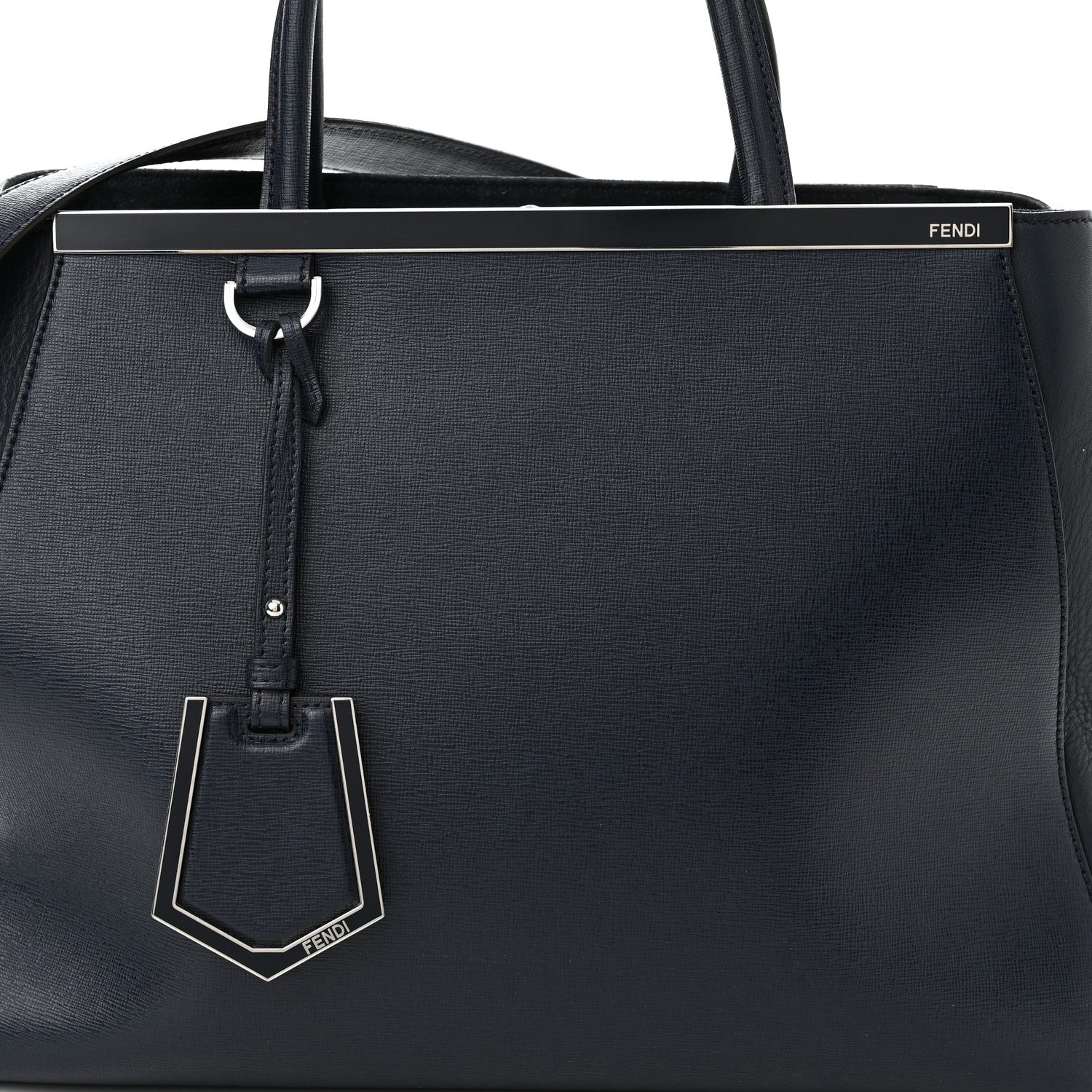 Fendi Vitello Elite Regular 2Jours Tote Lavagna 7 of 10