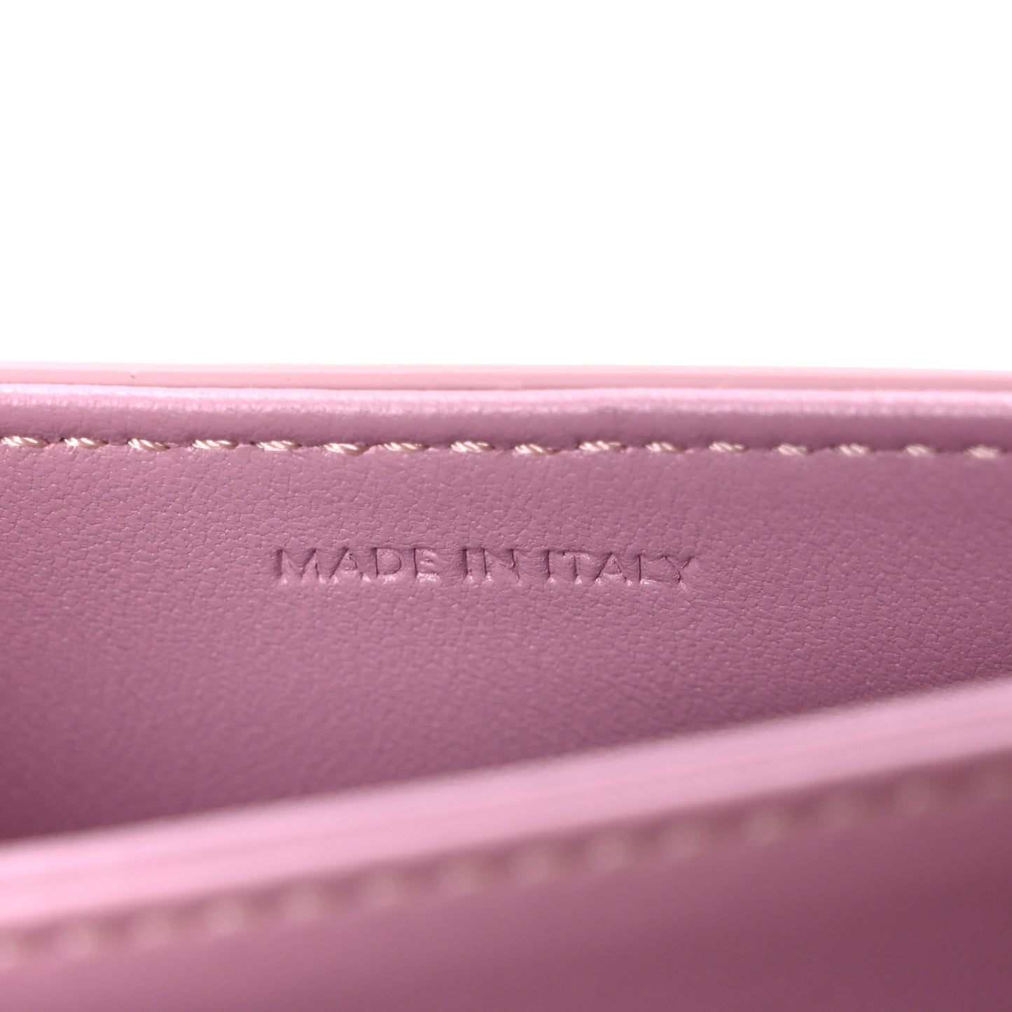 Shiny Calfskin Triomphe Mini Besace Clea Pastel Pink