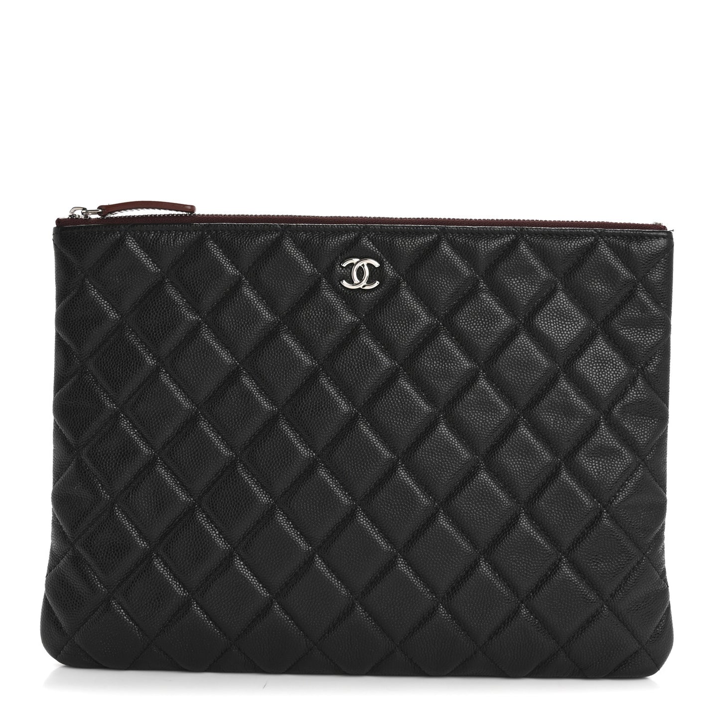Caviar Quilted Medium Cosmetic Case Black