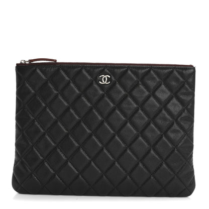 Chanel Caviar Quilted Medium Cosmetic Case Black 1 of 11
