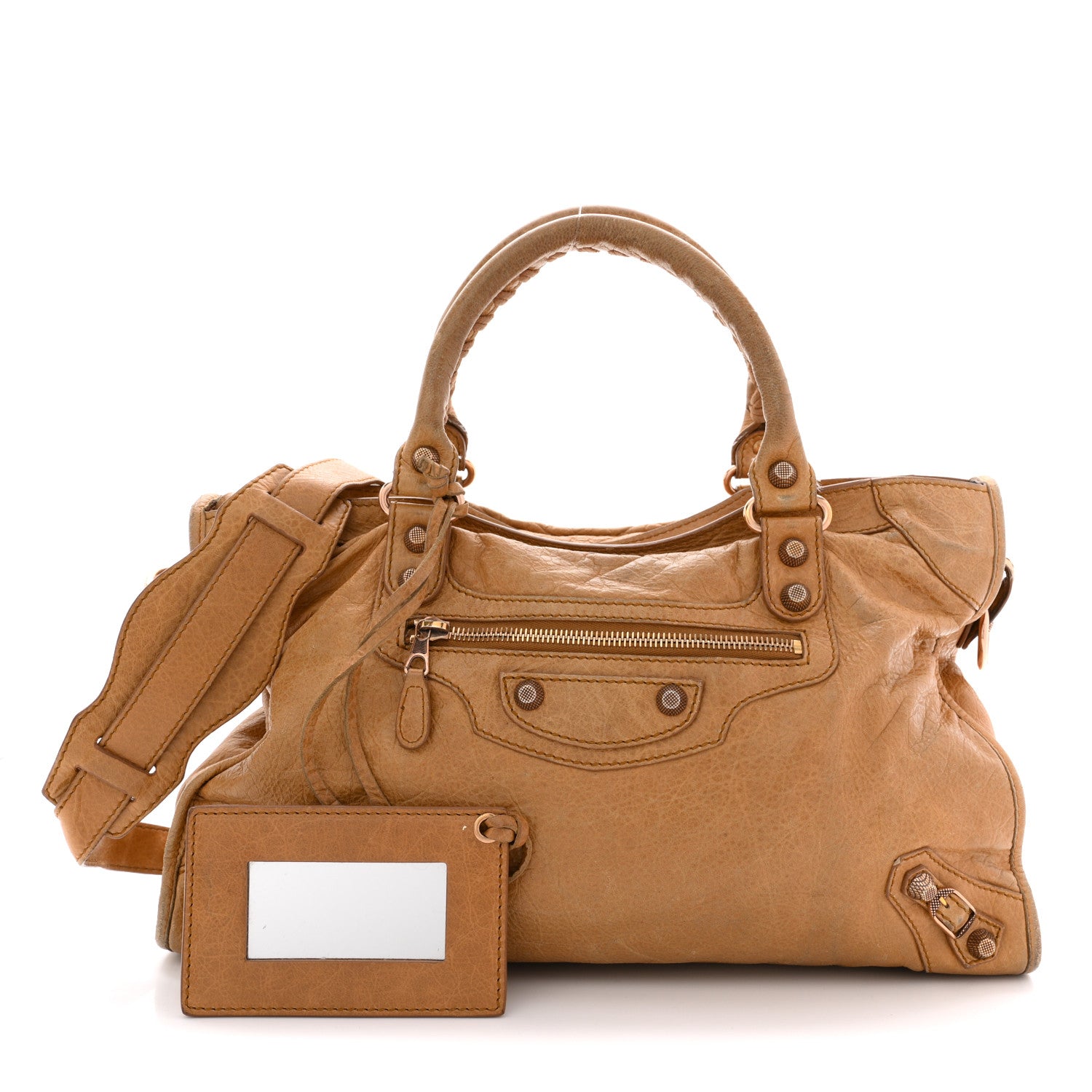 Balenciaga Agneau Giant 12 Rose Gold Hardware City Cumin 3 of 19