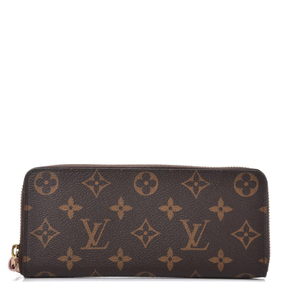 Louis Vuitton Monogram Clemence Wallet Rose Ballerine 1 of 8