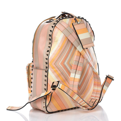 Valentino Garavani Vitello Native Couture 1975 Medium Rockstud Backpack Multicolor 3 of 9