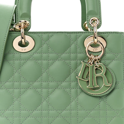 Christian Dior Lambskin Cannage Small My ABCDior Lady Dior Green 7 of 10